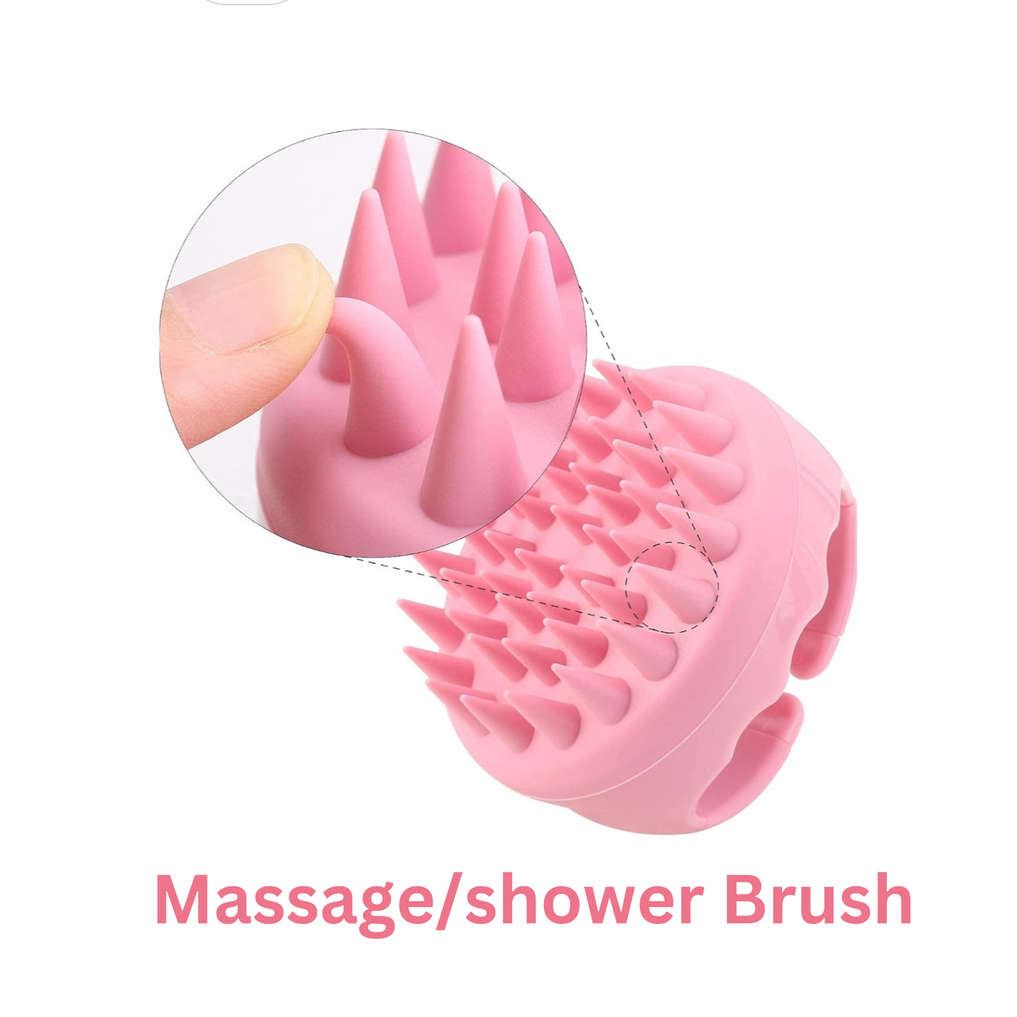 S-Secrets Scalp Massager Shampoo Brush with Soft Silicone Bristles for